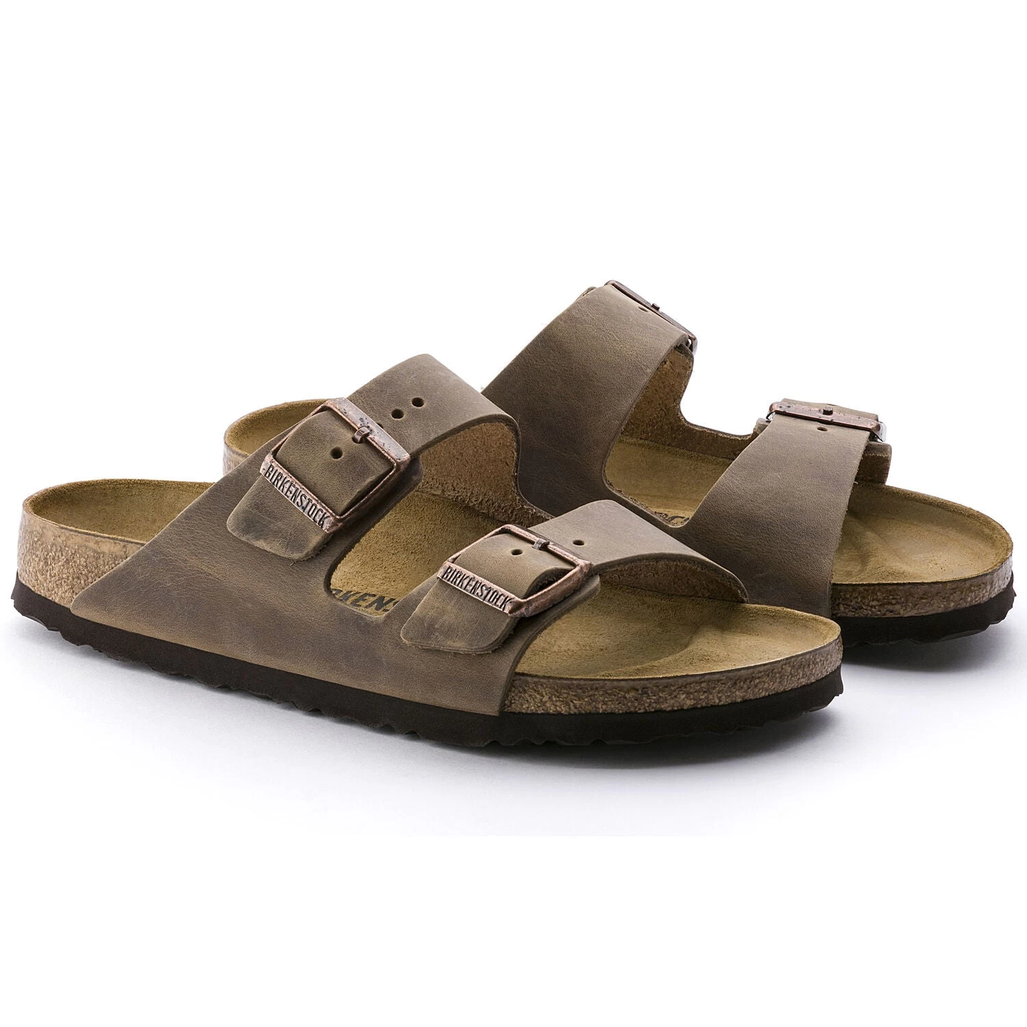 Birkenstock Arizona Cork Tobacco Brown Oiled Leather Sandal- Regular/Wide 5 Birkenstock Arizona Cork Tobacco Brown Oiled Leather Sandal- Regular/Wide - Image 3