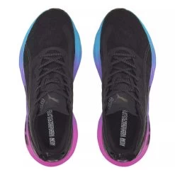 Men's Foreverrun Nitro Sunset Running Shoe - Puma Black/Luminous Blue/Electric Orchid- Regular (D) -Shoe Zone Shop 38000701 BlackBlue TOP