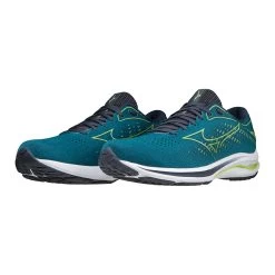 Mizuno Men's Wave Rider 25 Running Shoe - Harbor Blue - Regular (D) -Shoe Zone Shop 411319 HBHB 09