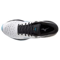 Mizuno Men's Wave Sky 6 Running Shoe - White/Cyber Yellow - Regular (D) -Shoe Zone Shop 411369.0034 04