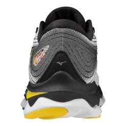 Mizuno Men's Wave Sky 6 Running Shoe - White/Cyber Yellow - Regular (D) -Shoe Zone Shop 411369.0034 05