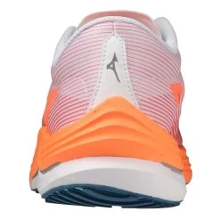 Mizuno Men's Wave Rebellion Flash Running Shoe- White/Silver - Regular (D) -Shoe Zone Shop 411392 0073 05