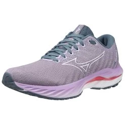 Mizuno Women's Wave Inspire 19 Running Shoe- Wisteria/China Blue- Regular (B) -Shoe Zone Shop 411398 6BCL 07