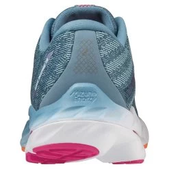Mizuno Women's Wave Inspire 19 Running Shoe- Provincial Blue/White- Wide (D) -Shoe Zone Shop 411400 5B00 05