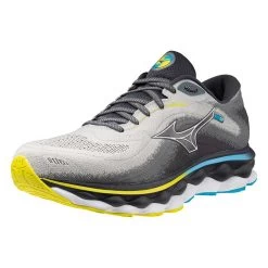 Mizuno Men's Wave Sky 7 Running Shoe - Pearl Blue/White - Regular (D) -Shoe Zone Shop 411411 5F00 07