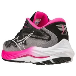Mizuno Women's Project Zero Wave Rider 27 Running Shoe - Black/White- Regular (B) -Shoe Zone Shop 411424 9000 08