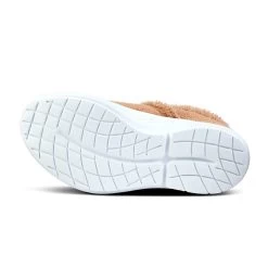 OOfos Women's OOcoozie Low Shoe Recovery Shoe - White/Chestnut -Shoe Zone Shop 5074WHTCHEST shot7