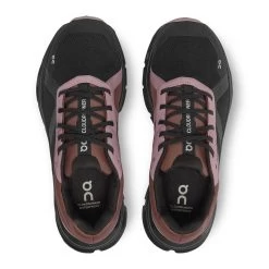 On Running Women's Cloudrunner Waterproof Running Shoe - Black/Grape - Regular (B) -Shoe Zone Shop 52.98636 cloudrunner waterproof fw22 black grape w g2