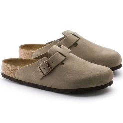 Birkenstock Boston Soft Footbed - Taupe - Medium/Narrow 11 Birkenstock Boston Soft Footbed - Taupe - Medium/Narrow -Shoe Zone Shop 560771 pair