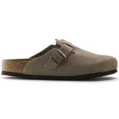 Birkenstock Boston Soft Footbed - Taupe - Medium/Narrow 12 Birkenstock Boston Soft Footbed - Taupe - Medium/Narrow -Shoe Zone Shop 560771 side