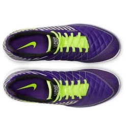 Unisex Nike Lunar Gato II IC Soccer Shoe -Electro Purple/Volt/Black -Shoe Zone Shop 580456 570 nike lunargato ii ic electro purple volt with black with white 05