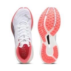 Women's Deviate Nitro 2 Running Shoe - Puma White/Fire Orchid/Icy Blue- Regular (B) -Shoe Zone Shop 65B542E43A SP 14116835