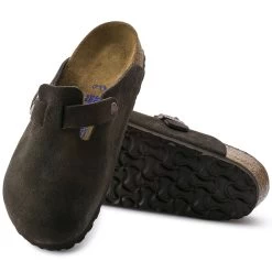 Birkenstock Boston Soft Footbed Mocha Suede- Regular/Wide -Shoe Zone Shop 660461 sole bost b