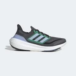 ADIDAS Men's Ultraboost Light Running Shoe- Carbon/Blue Dawn/Court Green- Regular (D)
