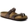 Birkenstock Mayari Suede Mocha Birko-Flor® Nubuck Sandal- Regular/Wide -Shoe Zone Shop 71061