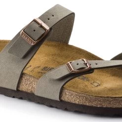 Birkenstock Mayari Cork Stone Birko-Flor Nubuck Sandal- Regular/Wide -Shoe Zone Shop 71071 detail 1
