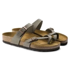 Birkenstock Mayari Cork Stone Birko-Flor Nubuck Sandal- Regular/Wide -Shoe Zone Shop 71071 pair