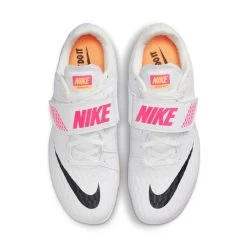 Unisex Nike Air Zoom High Jump Elite Spike - White/Black/Laser Pink - Regular (D) -Shoe Zone Shop 806561 102 PHCTH001