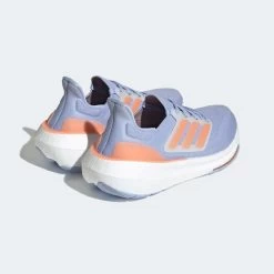 ADIDAS Women's Ultraboost Light Running Shoe - Blue Dawn/Coral Fusion/Blue Fusion - Regular (B) -Shoe Zone Shop 9fe51235321044c1b9f1af890136a35b 9366