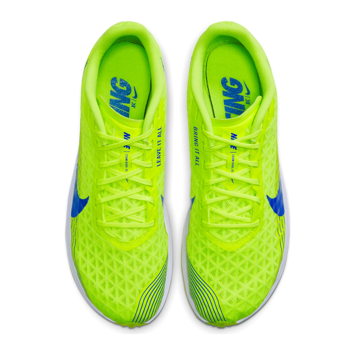 Nike Unisex Zoom Rival XC 2019 Spike - Volt/Racer Blue/White 7 Nike Unisex Zoom Rival XC 2019 Spike - Volt/Racer Blue/White - Image 5