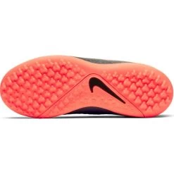 Nike Jr. Phantom Vision Academy Dynamic Fit TF Soccer Cleat - Dark Grey/Black/Bright Mango -Shoe Zone Shop AO3292 080 PHSUH000