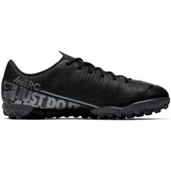 Nike Jr. Mercurial Vapor 13 Academy TF Soccer Cleat - Black/Cool Grey/Metallic Cool Grey -Shoe Zone Shop AT8145 001 PHSRH001