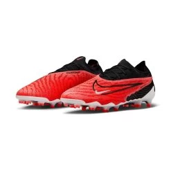 Men's Nike Phantom GX Elite Firm-Ground Soccer Cleats -Bright Crimson/White/University Red/Black - Regular (D) -Shoe Zone Shop AURORA DC9968 600 PHCFH001 2000