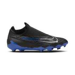 Nike Phantom GX Academy Dynamic Fit MG Soccer Cleat - Black/Chrome-Hyper Royal- Regular (D)