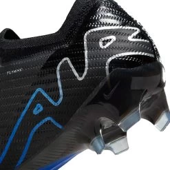 Nike Zoom Mercurial Vapor 15 Elite FG Soccer Cleat- Black/Chrome-Hyper Blue- Regular (D) -Shoe Zone Shop AURORA DJ4978 040 PHSYD003 2000