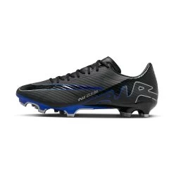 Nike Zoom Mercurial Vapor 15 Academy MG Soccer Cleat - Black/Chrome-Hyper Royal- Regular (D) -Shoe Zone Shop AURORA DJ5631 040 PHSLH000 2000