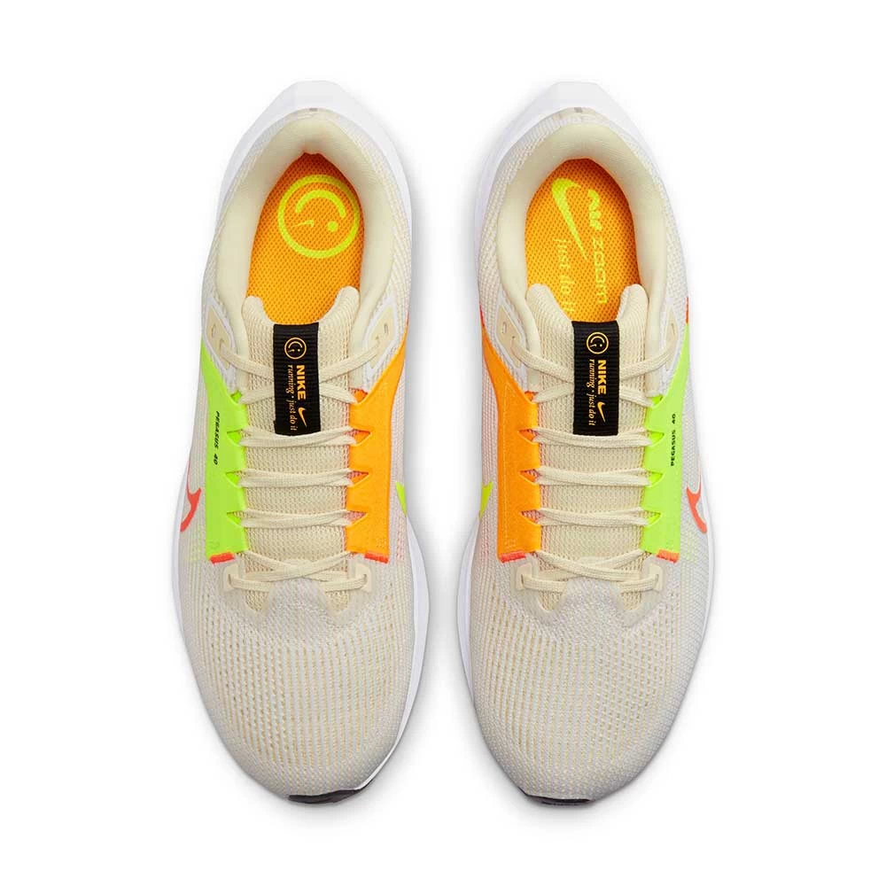 Nike Men's Air Zoom Pegasus 40 Running Shoe- White/Multi Color/Coconut - Regular (D) 7 Nike Men's Air Zoom Pegasus 40 Running Shoe- White/Multi Color/Coconut - Regular (D) - Image 5