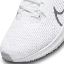Nike Women's Air Zoom Pegasus 40 Running Shoe- White/Metallic Silver/Pure Platinum- Regular (B) -Shoe Zone Shop AURORA DV3854 101 PHSYD001 2000