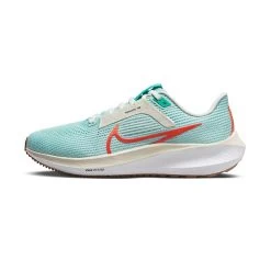 Women's Nike Air Zoom Pegasus 40 Running Shoe - Jade Ice/Picante Red-White-Sea Glass- Regular (B) -Shoe Zone Shop AURORA DV3854 300 PHSLH000 2000