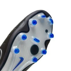Nike Tiempo Legend 10 Elite FG Soccer Cleat - Black/Chrome-Hyper Blue- Regular (D) -Shoe Zone Shop AURORA DV4328 040 PHSUD001 2000