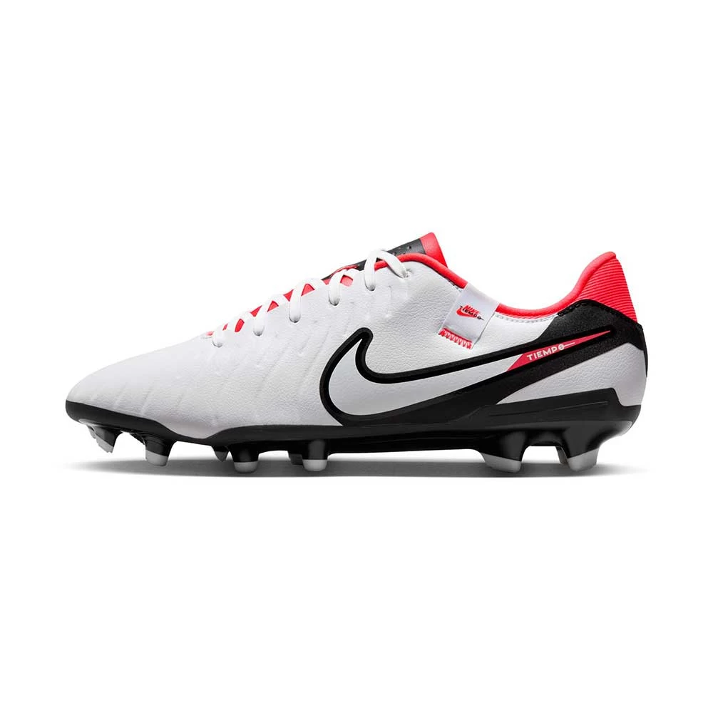 Nike Tiempo Legend 10 Academy MG Soccer Cleat - White/Black-Bright Crimson- Regular (D) 4 Nike Tiempo Legend 10 Academy MG Soccer Cleat - White/Black-Bright Crimson- Regular (D) - Image 2