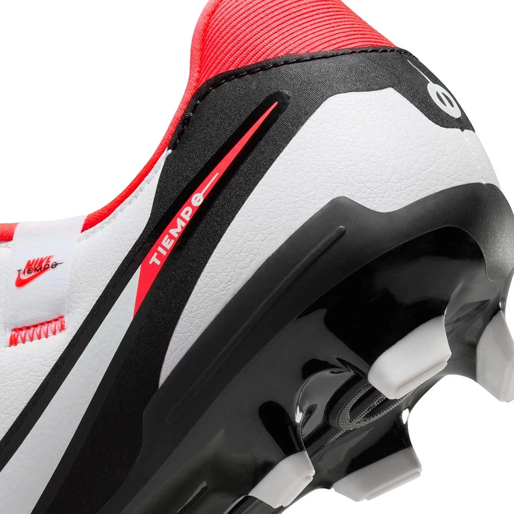 Nike Tiempo Legend 10 Academy MG Soccer Cleat - White/Black-Bright Crimson- Regular (D) 11 Nike Tiempo Legend 10 Academy MG Soccer Cleat - White/Black-Bright Crimson- Regular (D) - Image 9
