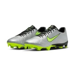 Unisex Nike Zoom Mercurial Vapor 15 Academy XXV MG Soccer Cleats - Metallic Silver/Volt - Regular (D) -Shoe Zone Shop AURORA FB8399 060 PHCFH001 2000
