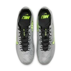 Unisex Nike Zoom Mercurial Vapor 15 Academy XXV MG Soccer Cleats - Metallic Silver/Volt - Regular (D) -Shoe Zone Shop AURORA FB8399 060 PHCTH001 2000