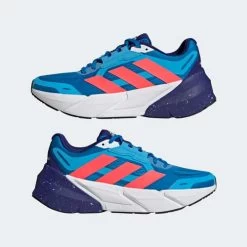 ADIDAS Men's AdiSTAR Running Shoe - Blue Rush/Turbo/Legacy Indigo - Regular (D) -Shoe Zone Shop Adistar Shoes Blue GX3000 09 standard 1