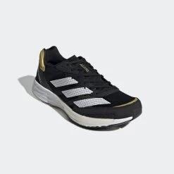 ADIDAS Women's Adizero Adios 6 Running Shoe - Core Black / Cloud White / Wonder White - Regular (B) -Shoe Zone Shop Adizero Adios 6 Shoes Black H67511 04 standard 1