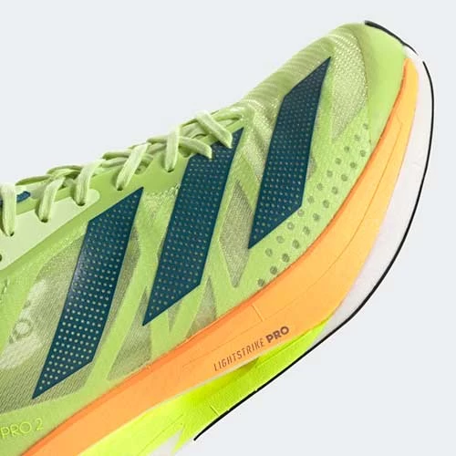 ADIDAS Unisex ADIZERO Adios Pro 2 - Pulse Lime/Real Teal/Flash Orange-Regular (D) 8 ADIDAS Unisex ADIZERO Adios Pro 2 - Pulse Lime/Real Teal/Flash Orange-Regular (D) - Image 6