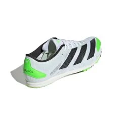 ADIDAS Unisex AdiZERO XC Spikes - Cloud White/Night Metallic/Solar Green - Regular (D) -Shoe Zone Shop Adizero XC Spikes White GX6681 05 standard