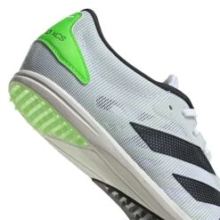 ADIDAS Unisex AdiZERO XC Spikes - Cloud White/Night Metallic/Solar Green - Regular (D) -Shoe Zone Shop Adizero XC Spikes White GX6681 41 detail