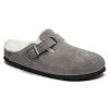 Birkenstock Boston Shearling - Stone - Regular/Wide -Shoe Zone Shop BostonShearling Stone