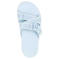 Chaco Women's Chillos Slide Sandals - Outskirt Sky Blue - Regular (B) -Shoe Zone Shop CHAW JCH109126 022221 S22 TOP