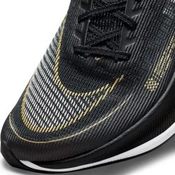 Nike Women's ZoomX Vaporfly Next % 2 Racing Shoe - Black/White/Metallic Gold Coin - Regular (B) -Shoe Zone Shop CU4123 001 PHSYD001 1500