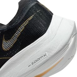 Nike Women's ZoomX Vaporfly Next % 2 Racing Shoe - Black/White/Metallic Gold Coin - Regular (B) -Shoe Zone Shop CU4123 001 PHSYD002 1500