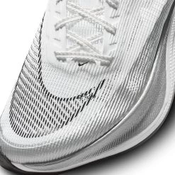 Nike Women's ZoomX Vaporfly Next% 2 Running Shoe - White/Black-Metallic Silver - Regular (B) -Shoe Zone Shop CU4123 100 PHSYD001 1