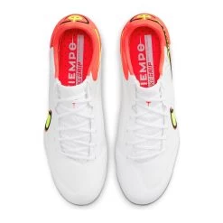 Nike Unisex Tiempo Legend 9 Elite FG Soccer Shoe - White/Volt/Bright Crimson - Regular (D) -Shoe Zone Shop CZ8482 176 PHCTH001 2000
