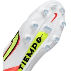 Nike Unisex Tiempo Legend 9 Elite FG Soccer Shoe - White/Volt/Bright Crimson - Regular (D) -Shoe Zone Shop CZ8482 176 PHSUD001 2000
